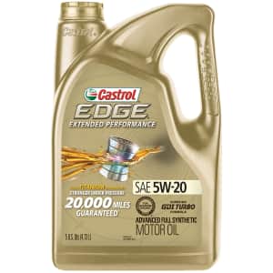 Castrol Edge Extended Performance 5W-20 Advanced Full Synthetic Motor Oil 5-Quart Bottle for $18 Castrol Edge Extended Performance 5W-20 Advanced Full Synthetic Motor Oil 5-Quart Bottle for $18