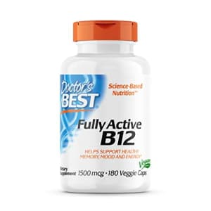 Doctor's Best Fully Active B12 1500 Mcg, Supports Energy, Mood, Circulation, Non-GMO, Vegan, Gluten for $18