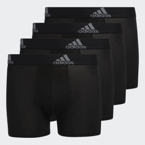 adidas Men's Sport Performance Boxer Briefs 4-Pack (XL only) for $12