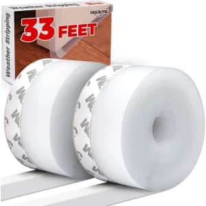 Holikme 1.8" x 33-Foot Silicone Weather Stripping for $10