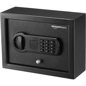 AmazonBasics Small Desk Safe for $49