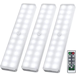 LED Under Cabinet Light 3-Pack for $16