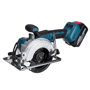 Violeorks 18V Electric Circular Saw w/ 2 Batteries for $33