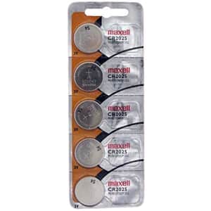 Maxell Lithium 3V Batteries Size CRCR2025 (Pack of 20), New Hologram Packaging That Guarantees for $9