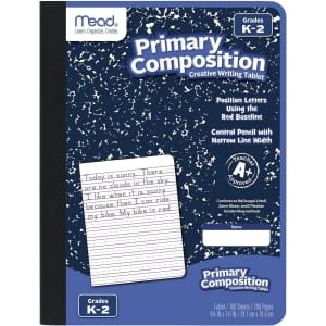 Mead Primary Composition Notebook for $1