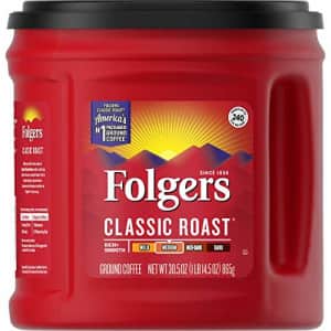 Folgers Classic Roast Ground Coffee, Medium Roast, 30.5 oz for $22