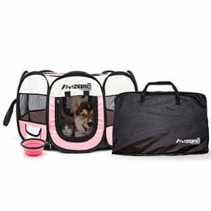 PicassoTiles PET4FUN PN935 35 Portable Pet Puppy Dog Cat Animal Playpen Yard Crates Kennel w/ Premium 600D for $26