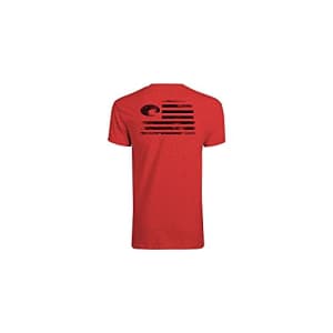Costa Del Mar Men's Pride Short Sleeve T Shirt, Red Heather, X-Large for $25