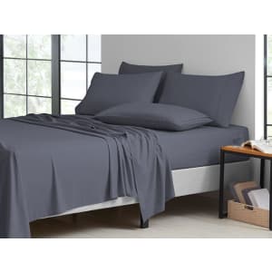 Bamboo-Blend 6-Piece Queen-Size Sheet Set for $29