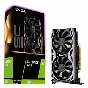 EVGA GeForce GTX 1650 SC Ultra Gaming, 04G-P4-1057-KR, 4GB GDDR5, Dual Fan, Metal Backplate for $255