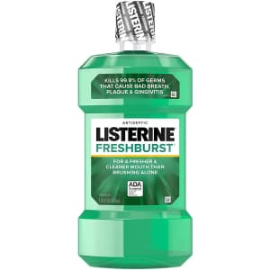 Listerine Freshburst Antiseptic Mouthwash 1L Bottle for $3.83 w/ Sub & Save