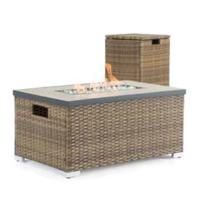 Sego Lily Cheyenne 32" 55,000-BTU Propane Gas Fire Pit Table Set for $304 Sego Lily Cheyenne 32" 55,000-BTU Propane Gas Fire Pit Table Set for $304