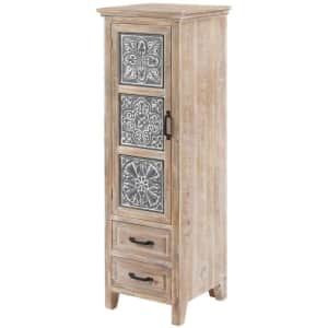 LuxenHome 48" Metal and Wood Tall Tower Cabinet for $175 LuxenHome 48" Metal and Wood Tall Tower Cabinet for $175