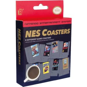 Paladone Nintendo NES Cartridge Retro Drink Coasters 8-Pack for $10