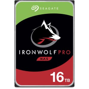 Seagate IronWolf Pro 16TB Enterprise NAS 3.5" SATA Internal Hard Drive for $200