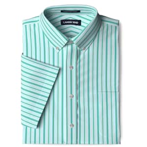 Lands' End Men's Traditional-Fit Short-Sleeve Dress Shirt for $13 Lands' End Men's Traditional-Fit Short-Sleeve Dress Shirt for $13