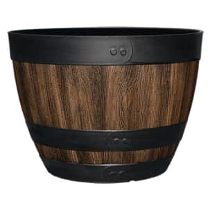 Vigoro 20" Resin Wine Barrel Planter: 2 for $17