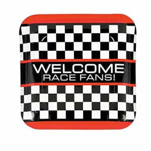 Fun Express - Race Car Checker Dinner Plate (8pc) - Party Supplies - Print Tableware - Print Plates for $9