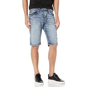 Silver Jeans Co. Men's Gordie Loose Fit Shorts, Medium Shade, 29W x 13L for $86