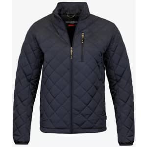 Hawke & Co. Men's Diamond Quilted Jacket. That's a savings of $70, and the a really low price for this style of lightweight warm jacket, ideal for spring.