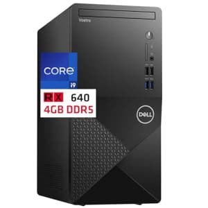 Dell Vostro 3910 Desktop Computer, Intel Core i9-12900K, 64GB RAM, 2TB NVMe SSD + 1TB HD, AMD for $1,130