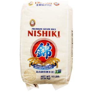 Nishiki Premium Sushi Rice 10-lb. Bag for $10 via Sub & Save