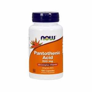 Now Foods NOW Pantothenic Acid 500mg, 100 Capsules (Pack of 2) for $10