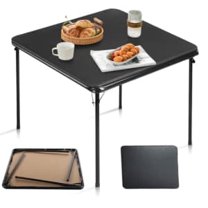 FurnitureR Folding Table 33.5 inches Square, No Assembly Required Saving for Home Office Indoor for $40 FurnitureR Folding Table 33.5 inches Square, No Assembly Required Saving for Home Office Indoor for $40