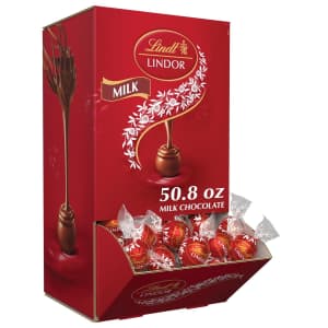 Lindt Lindor Milk Chocolate Candy Truffles 120-Pack for $28