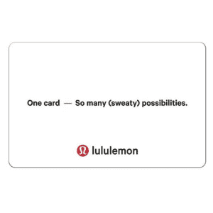 $100 Lululemon Digital Gift Card + $10 Best Buy Gift Card: for $100