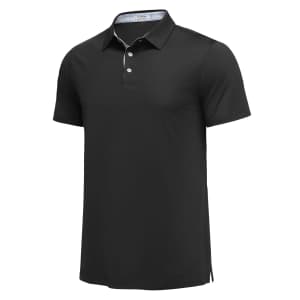 Men's Fitted Tactical Polo Shirt for $11