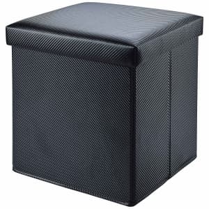 Mainstays Collapsible Cube Storage Ottoman for $8