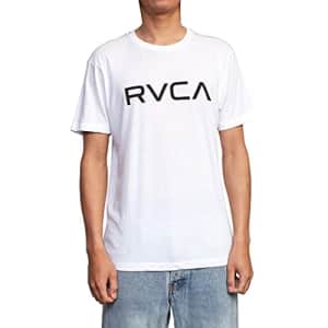 RVCA Men's Premium Red Stitch Short Sleeve Graphic Tee Shirt, Big White, XX-Large for $21