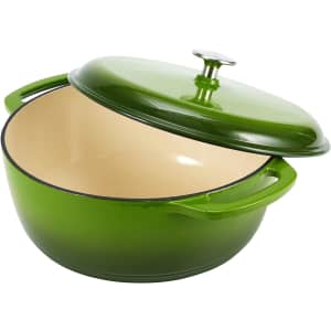 Amazon Basics 6-Quart Enameled Cast Iron Dutch Oven for $48 Amazon Basics 6-Quart Enameled Cast Iron Dutch Oven for $48