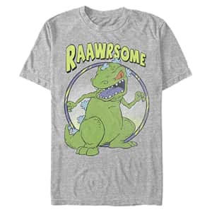 Nickelodeon Men's Big & Tall Raawsome T-Shirt, Athletic Heather, Large Tall for $15