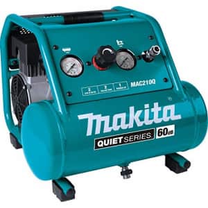 Makita MAC210Q Quiet Series, 1 HP, 2 Gallon, Oil-Free, Electric Air Compressor for $269