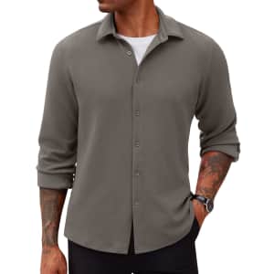 Coofandy Men's Lightweight Button Down Shirt for $10 Coofandy Men's Lightweight Button Down Shirt for $10