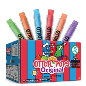 Otter Pops Original Freezer Ice Bar 80-Pack for $5
