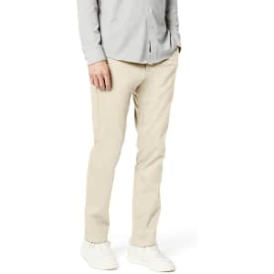 Dockers Men's Slim Fit Signature Khaki Lux Cotton Stretch Pants for $15
