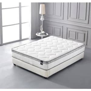 Oliver Smith Organic Cotton 10" Euro Pillow Top Twin Mattress for $140