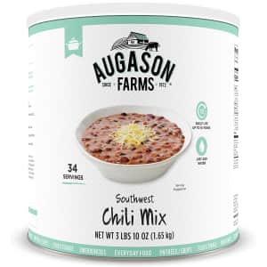 Augason Southwest Chili Mix 46-oz. Can for $19 Augason Southwest Chili Mix 46-oz. Can for $19