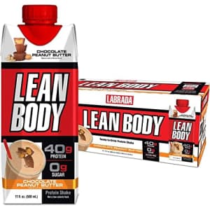 Labrada Nutrition Lean Body Ready-to-Drink Protein Shake, 40g Protein, Whey Blend, 0 Sugar, Gluten Free, 22 Vitamins for $48