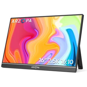 Arzopa 16" 2.5K IPS Portable Monitor for $120 w/ Prime