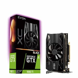 EVGA GeForce GTX 1660 Ti XC Black Gaming, 6GB GDDR6, HDB Fan Graphics Card 06G-P4-1261-KR for $185