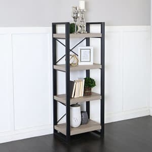 Walker Edison Furniture Company Industrial Modern Metal and Wood Bookcase Bookshelf Home Office for $170 Walker Edison Furniture Company Industrial Modern Metal and Wood Bookcase Bookshelf Home Office for $170