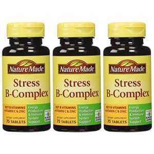 Nature Made Stress B Complex W Zinc Size 75ct (Pack of 3) 225 ct Total for $25