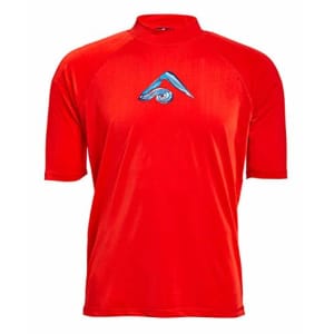 Kanu Surf Men's Mercury UPF 50+ Short Sleeve Sun Protective Rashguard Swim Shirt, Abacos Red, for $18 Kanu Surf Men's Mercury UPF 50+ Short Sleeve Sun Protective Rashguard Swim Shirt, Abacos Red, for $18