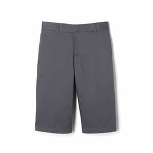 French Toast Big Boys' Basic Flat Front Short with Adjustable Waist, Grey, 12 for $15 French Toast Big Boys' Basic Flat Front Short with Adjustable Waist, Grey, 12 for $15