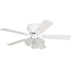 Craftmade WC42WW5C3F Wyman Organic Flush Mount 42" Ceiling Fan with 180 Watts Light Kit, 5 MDF for $61 Craftmade WC42WW5C3F Wyman Organic Flush Mount 42" Ceiling Fan with 180 Watts Light Kit, 5 MDF for $61