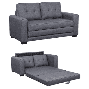 US Pride Furniture Daisy Modern Linen Loveseat Sofa Bed for $299 US Pride Furniture Daisy Modern Linen Loveseat Sofa Bed for $299